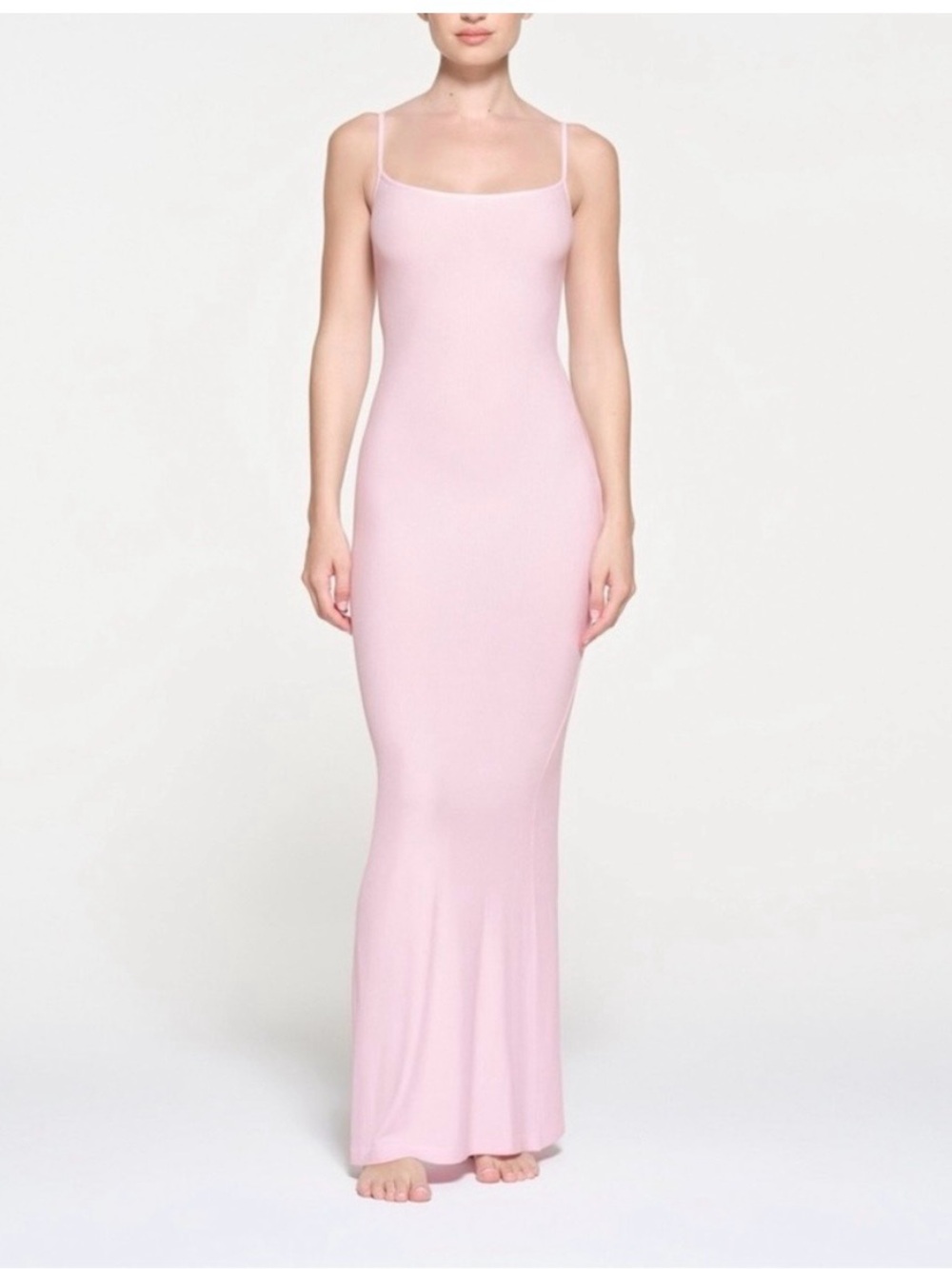 SKIMS Soft Lounge Long Slip Dress Size M Medium Cherry Blossom Pink NWT New